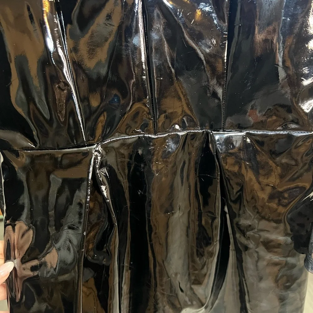 ❌SOLD❌
NWT The Kooples Mini Black Vinyl-Effect Deess - Picture 7 of 10